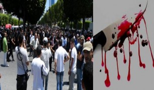 عاجل-تونس: حالة من الهلع والذعر في شارع الحبيب بورقيبة اثر محاولة شخص ذبح نفسه بسكين (خاص)
