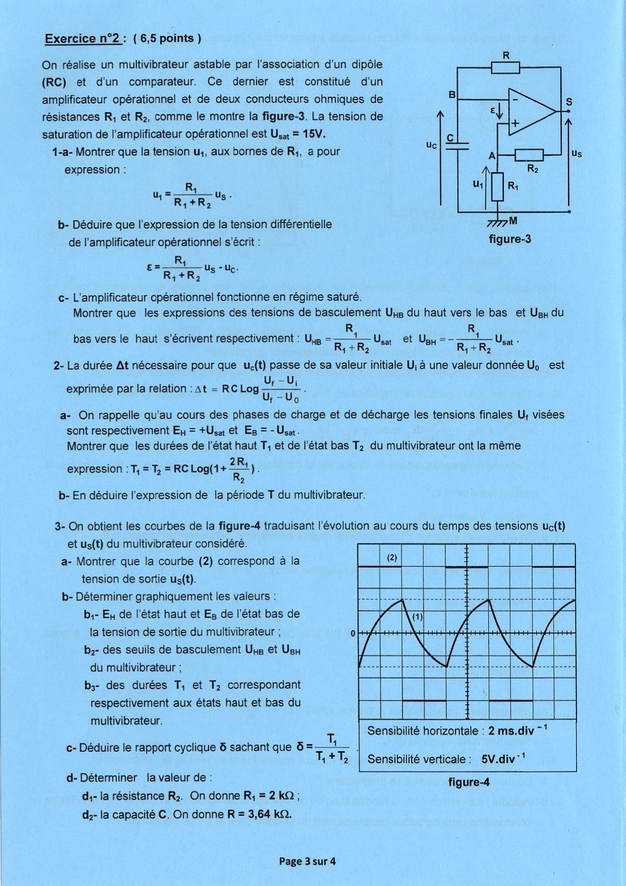 physique page 0003 - امتحان الفيزياء للبكالوريا علوم الاعلامية..