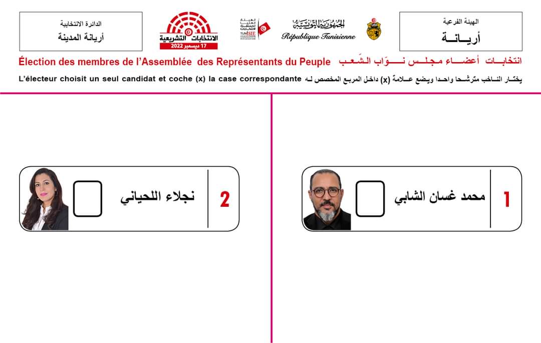 FB IMG 1670095035111 - هيئة الانتخابات تنشر نماذج ورقة التصويت في الانتخابات التشريعية 2022